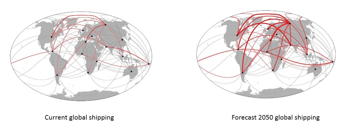 Tráfico de envío global